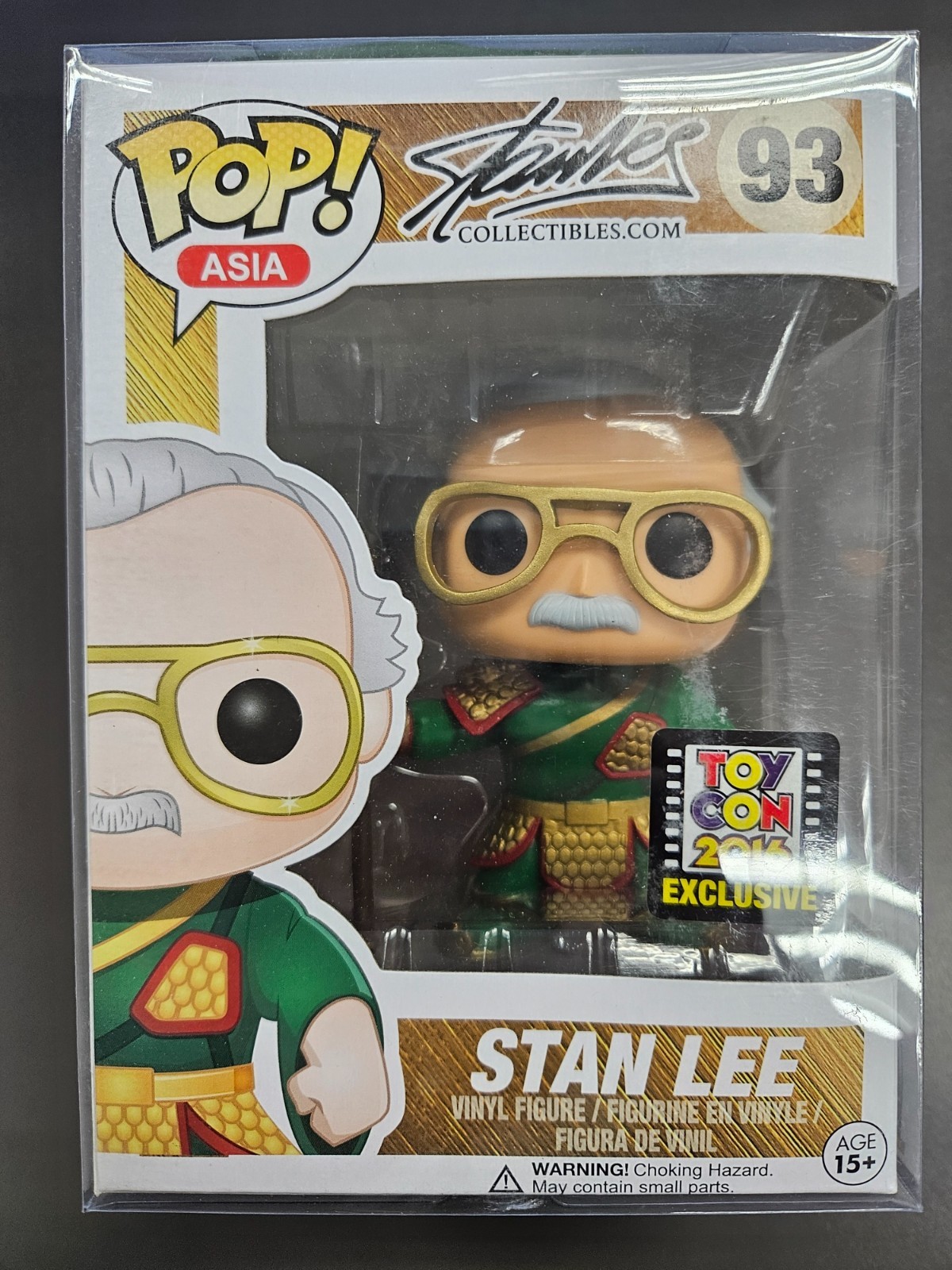 Funko Pop! Asia Stan Lee Collectibles Toycon 2016 Exclusive #93 With Proctector