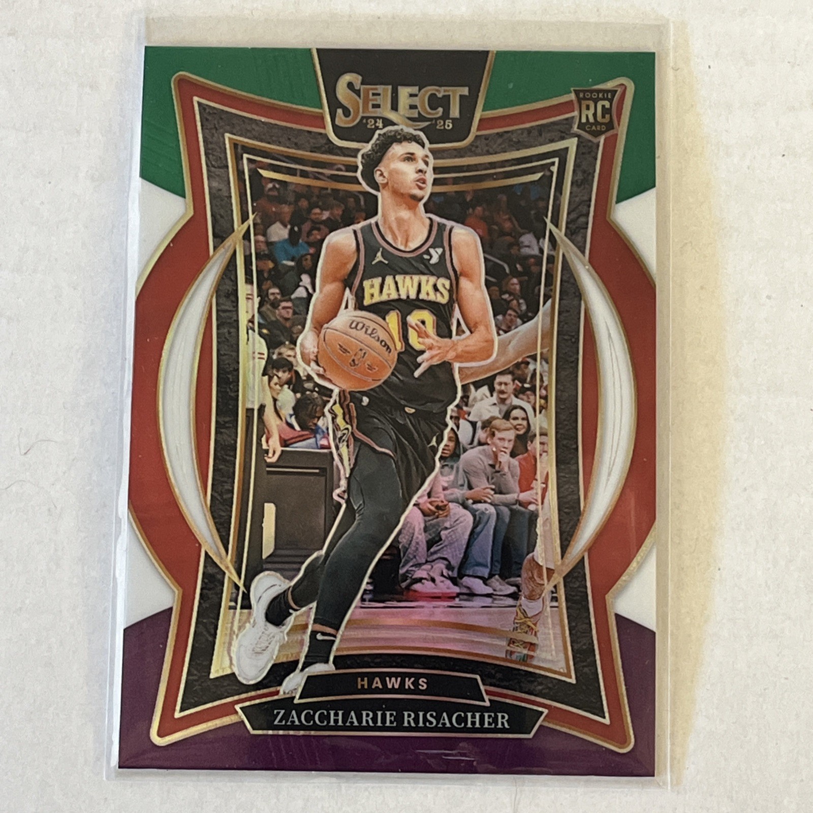 2024-25 Panini Select Tri Color Zaccharie Risacher RC #86