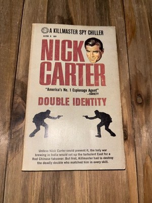 Nick Carter Killmaster Spy Chiller Double Identity 1967 First Printing Paperback