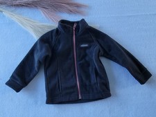 NWT COLUMBIA ZIP UP FLEECE JACKET Size Youth 2T 1 - 3T 1  Black/pink Zip