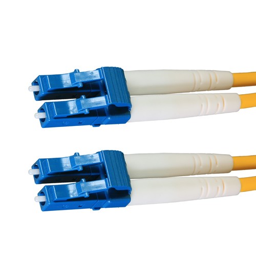 Cablenet 0.5m OS2 9/125 LC UPC - LC UPC Duplex Yellow LSOH Fibre Patch Lead