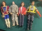 Lot Of 4-12” Action Figures,Ken Rapunzel,1996 GI Joe,Ken Singing,Action Man Disc