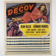 DECOY Lobby Card Set of 8 (Fine+) 1946 Crime Film Noir 27657