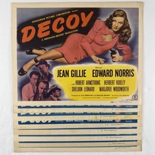 DECOY Lobby Card Set of 8 (Fine+) 1946 Crime Film Noir 27657