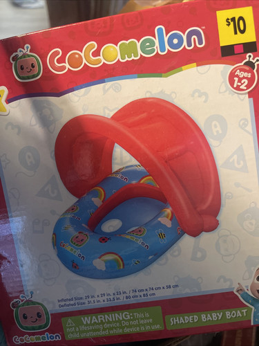 Cocomelon Galleggiante Piscina Zattera Ombreggiata Bambino Barca Coperta Età 1-2 - Foto 2 di 3