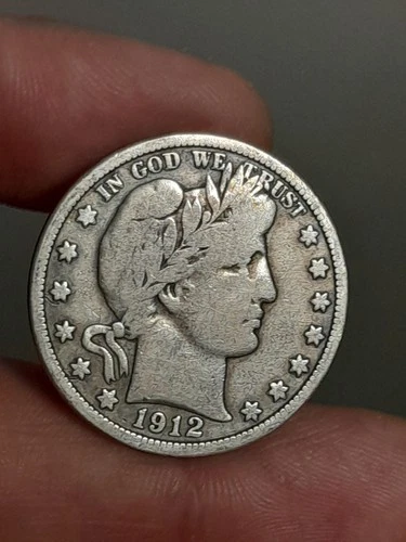 1912-P Barber Half Dollar — photo from the most recent tracked eBay sale