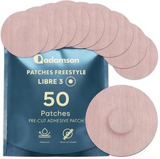 Freestyle Libre 3 Sensor Covers 50 Libre 3 Patches, Long-Lasting, No Glue on C
