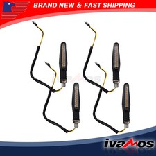 Universal Motorcycle 12 LED Turn Signal Light Indicator Blinker Lamp Amber 4Pcs