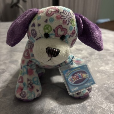   Ganz Webkinz Plush HM693 Peace Out Puppy Brand New w Code 