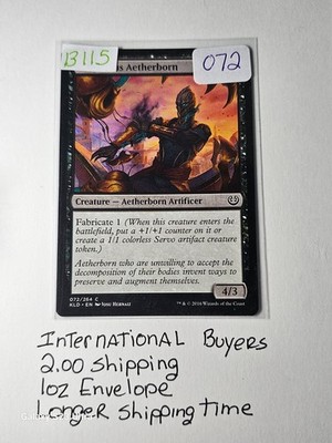 Ambitious Aetherborn MTG #72   Unemployed But Electrified & Eager to Work