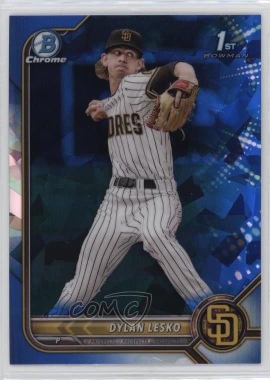 2022 Bowman Chrome Draft Sapphire Edition Dylan Lesko #BDC-27 10yf