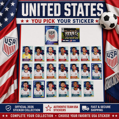 2026 100% Authentic Panini FIFA World Cup United States Stickers Team   You Pick