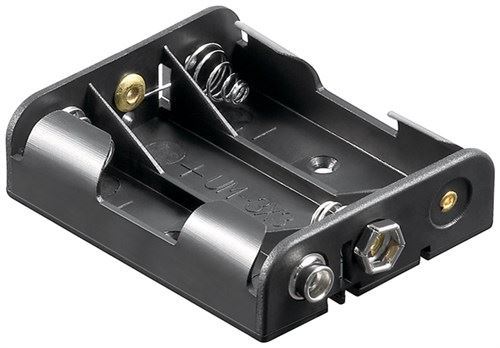 Goobay 3x AA (Mignon) battery holder black Push on (11984)