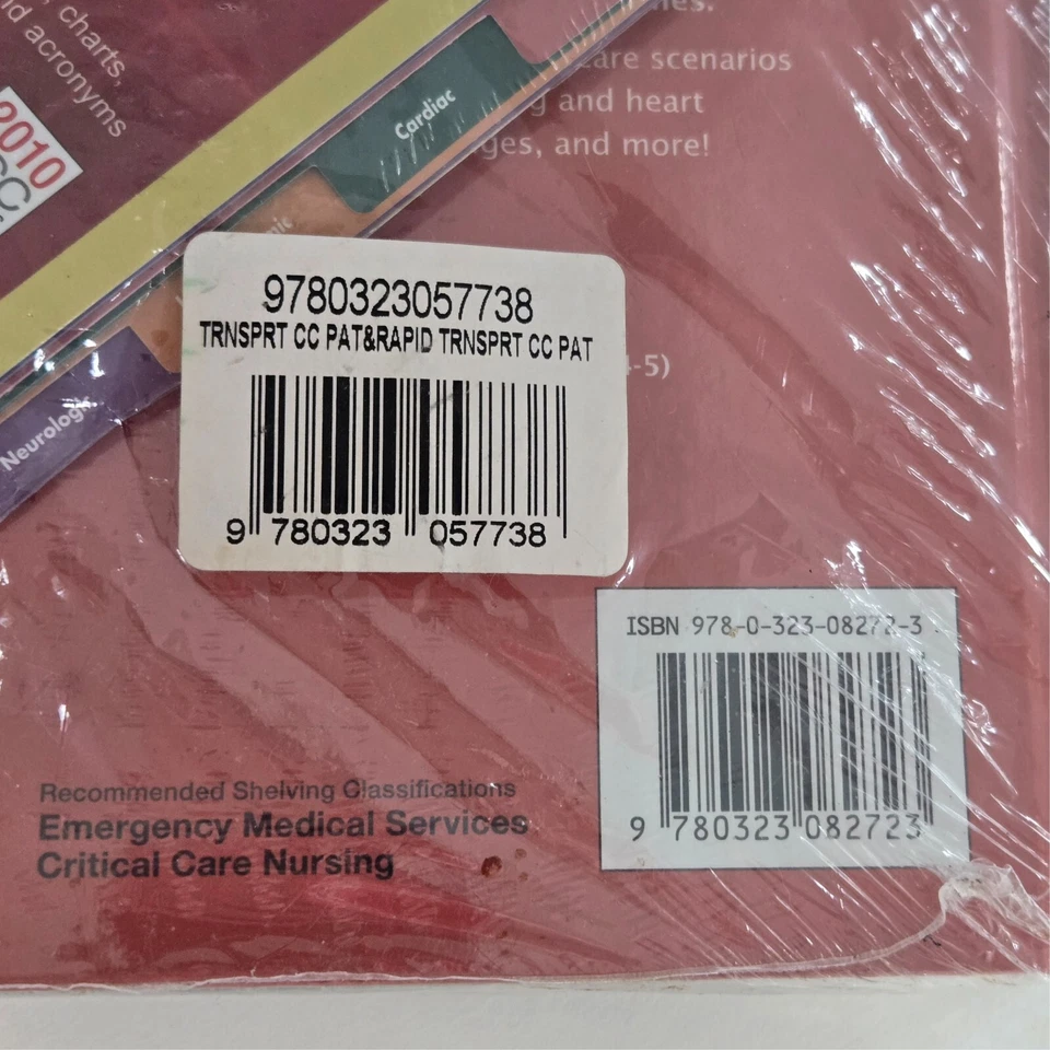 Transport Of The Critical Care Patient + RAPID Transport~ Rosemary Adam ~SEALED! - Imagem 4 de 4