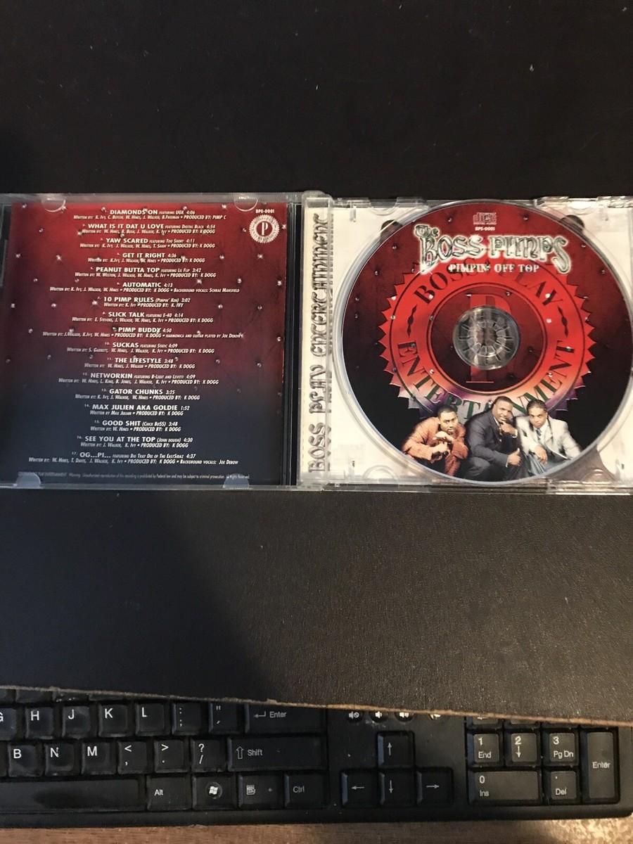 CD THE BOSS PIMPS PIMPIN' OFF TOP EXPLICIT RAP ~RARE