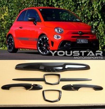 Express For Euro Version Fiat Abarth Gloss Piano Black Out Combo Set 500 595 695
