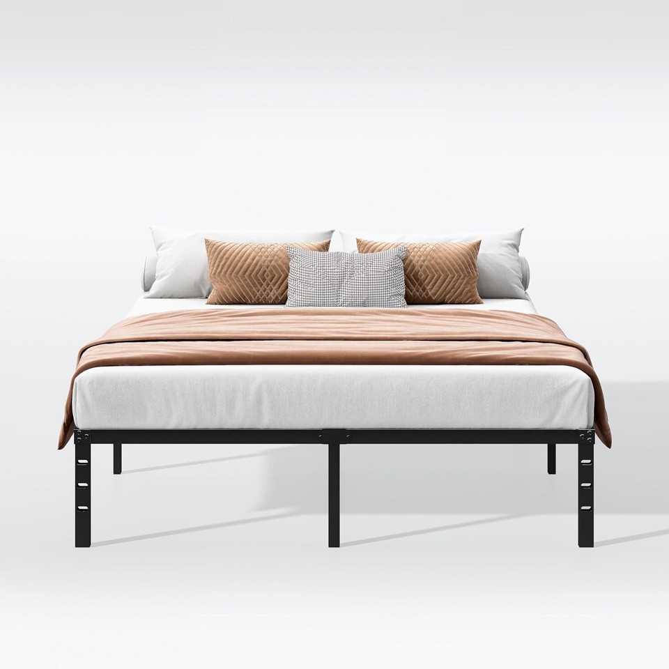 14 Inch Heavy Duty Metal Platform Bed Frame Full/Queen/King Size,Steel