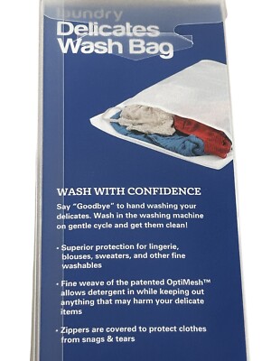 Evercare Delicate Garment Mesh Laundry Bag, White