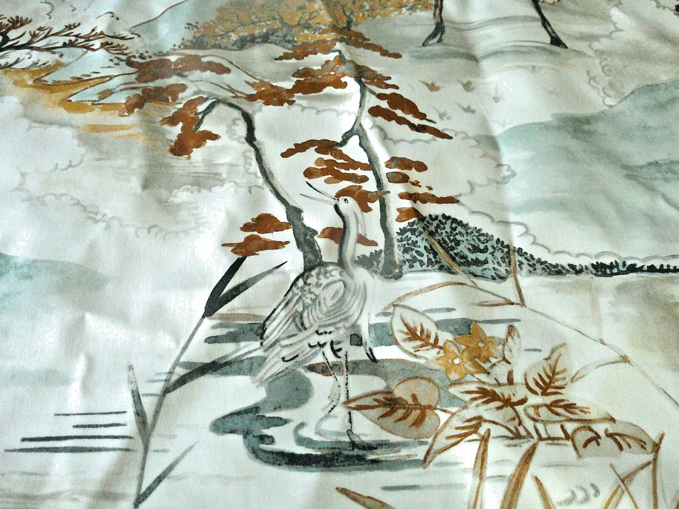 James Dunlop Textiles Cassamance "Matsu Lin" 100% Lino Japonés Oriental 58 x 5 Foto 4 de 4
