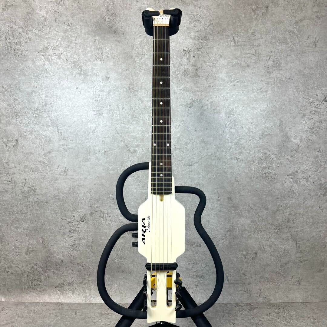 Aria Sinsonido AS-100S white Steel String Silent Electric Aria Sinsonido AS-100S white Steel String Silent Electric