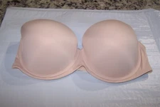 Victorias Secret PINK Wear Everywhere Multi-Way Strapless Bra 36DD Beige