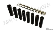 METRIC 1/4" INCH DRIVE DEEP IMPACT SOCKET 9PC MM SET WITH SOCKET HOLDER