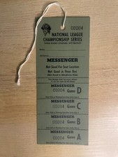 1979 NL Championship Pirates Messenger MLB Baseball Press Pass Ticket B2746