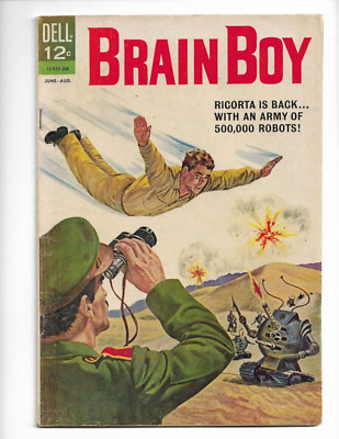 Dell Comics Brain Boy Comic Book #5 July-Aug  1963 Vintage 60 yrs Free shipping