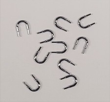Set of 10 Small Plastic Chrome Roll Bars for HO Scale Slot Cars - BP-0007A