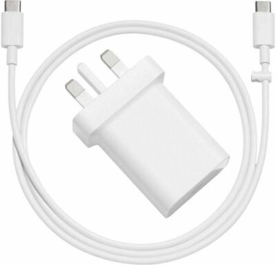 Genuine Google Pixel XL UK Mains Wall Charger Plug OR USB-C To C  Cable UK