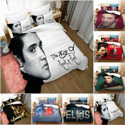 3d Elvis Presley Bedding Set Singer Music Duvet Cover Pillow Case Quilt Bed Sets Ebay