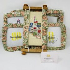 Mint Green w/Apricot Flower Grime Guards - Q-Snap Frame-Cross Stitch/Needlecraft