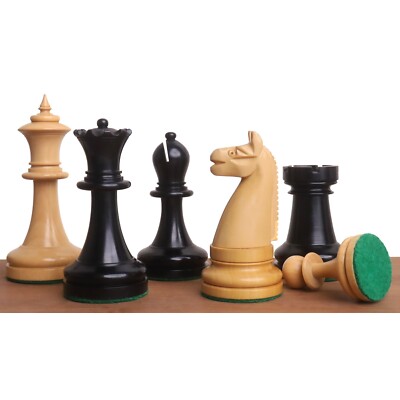 1900s' American Chess Company Reproduktionsschachspiel - nur Schachfiguren - Ebe