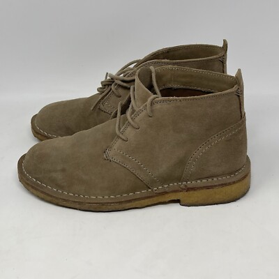 LL Bean Chukka Boots Mens 7 M Tan Brown Suede Leather Crepe  display picture 1