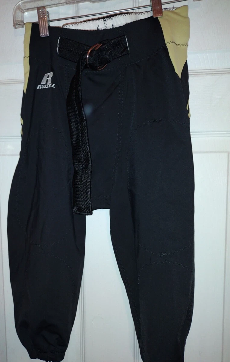 Russell Athletic Football Pants Men s MEDIUM BLACK GOLD ACCENT eBay