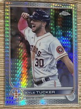 Kyle Tucker Base Refractor 2022 Topps Chrome Baseball Base Set Card #45 Astros-