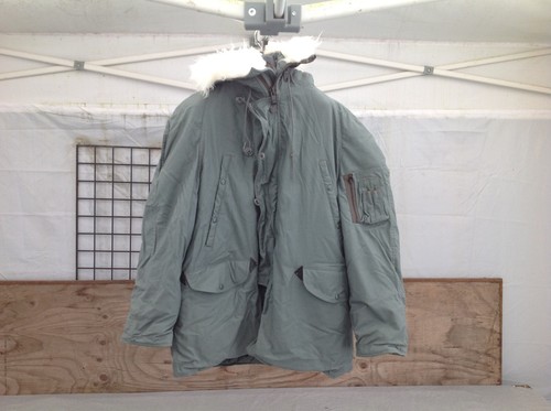 US Military Parka Extreme Cold Weather Type N-3B, Size Large Unissued - Picture 13 of 15