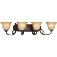 Progress Lighting P2884-77 4-light Bath Bracket With Tea Stain Etched Glass, For on sale Progress Lighting P2884-77 4-light Bath Bracket With Tea Stain Etched Glass, For on sale