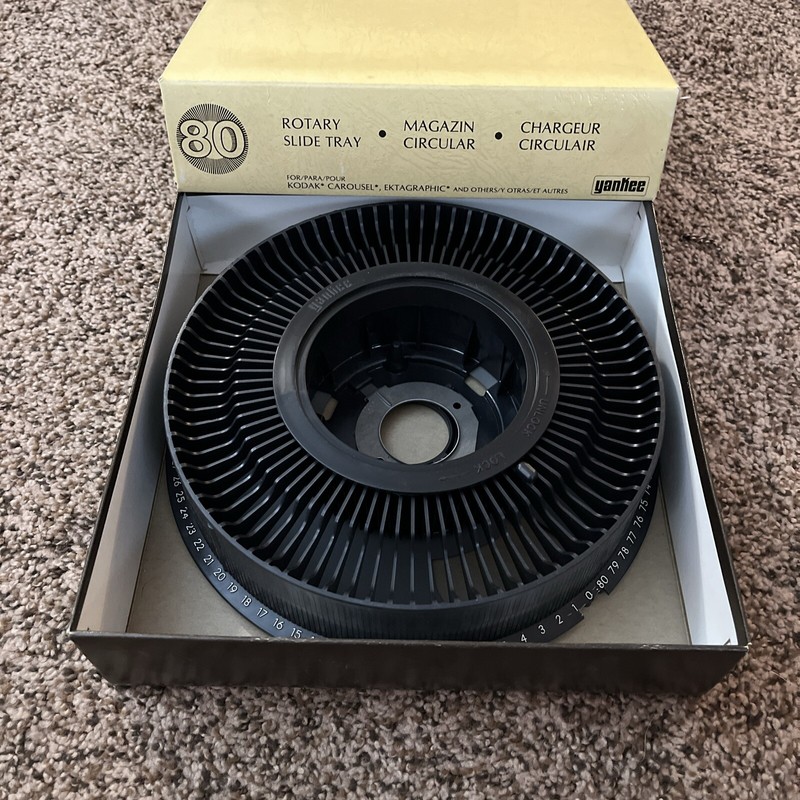 Yankee Kodak Carousel 80 Slide Rotary Slide Tray