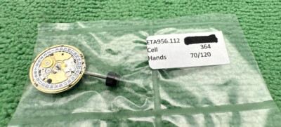 New ETA 956.112 Quartz Watch Movement Date At 3, 2 Hands, NOS