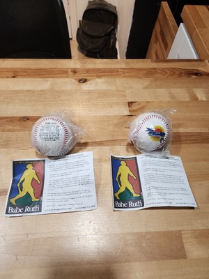 Lot Of 2 Babe Ruth 100th Anniversary 1995 Commemorative SOUVENIR Baseball -K