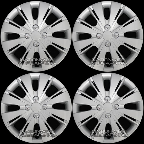 15" Set of 4 Wheel Covers Hubcaps Snap On Full Hub Caps fit R15 Tire