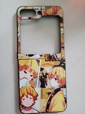 For Samsung Galaxy Z Flip5 5G 2024 Case Demon Slayer Zenitsu Agatsuma 