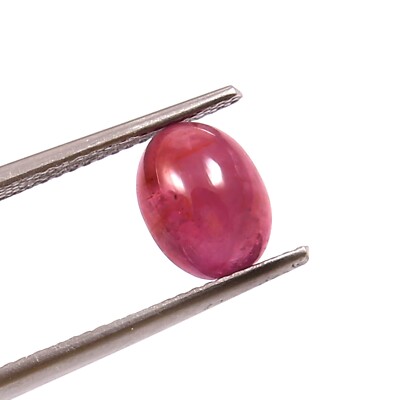 2.75 CT - 100% Natural CERTIFIED Mozambique Ruby Oval Cabochon Loose Gemstone
