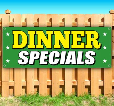 DINNER SPECIALS Advertising Vinyl Banner Flag Sign Many Sizes FOOD DISCOUNT