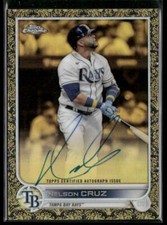 2022 Topps Gilded Collection Nelson Cruz Topps Chrome Gold Etch Autographs #/99