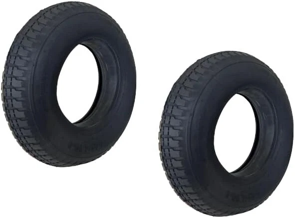 2x Schubkarren Reifen 4.00-8 400x100 4.80-8 + Schlauch 400x100 / Schlauch 4.00-8 - Bild 2 von 4