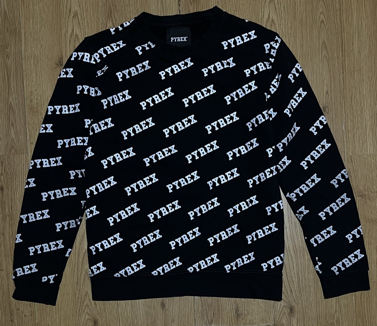 Rare Pyrex Vision by Virgil Abloh monogram sweatshirt Size XL | eBay