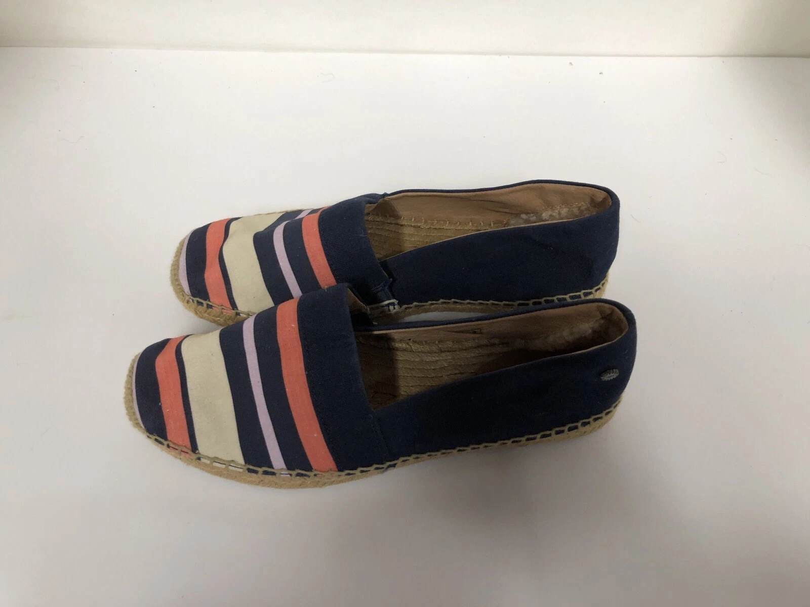 UGG AUSTRALIA ESPADRILLAS IN PELLE TELA TAGLIA 9