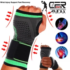 Sport Wrist Brace Support Splint Carpal Tunnel Arthritis Sprain Left Right Hand